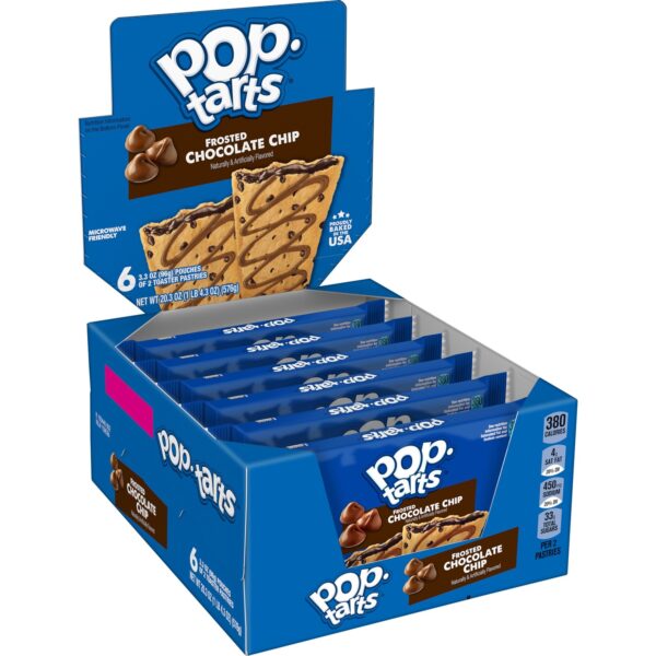 Pop Tarts Toaster Pastries, Frosted Chocolate Flavor, 1 Pack of 6 Count