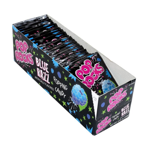 Pop Rocks Blue Razz Hard Candy, 0.33 oz., 24 Count