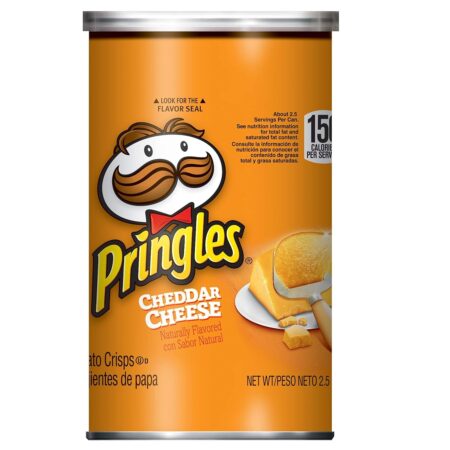 Pringles Cheddar, Super Stack Potato Crisps, 2.5Oz 12CT