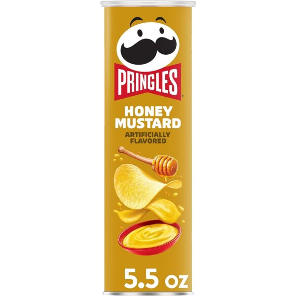 Pringles Honey Mustard, Super Stack Potato Crisps, 5.5Oz 14CT