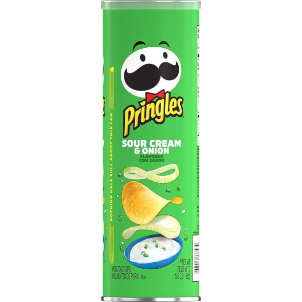 Pringles Sour Cream, Super Stack Potato Crisps, 5.5Oz 14CT