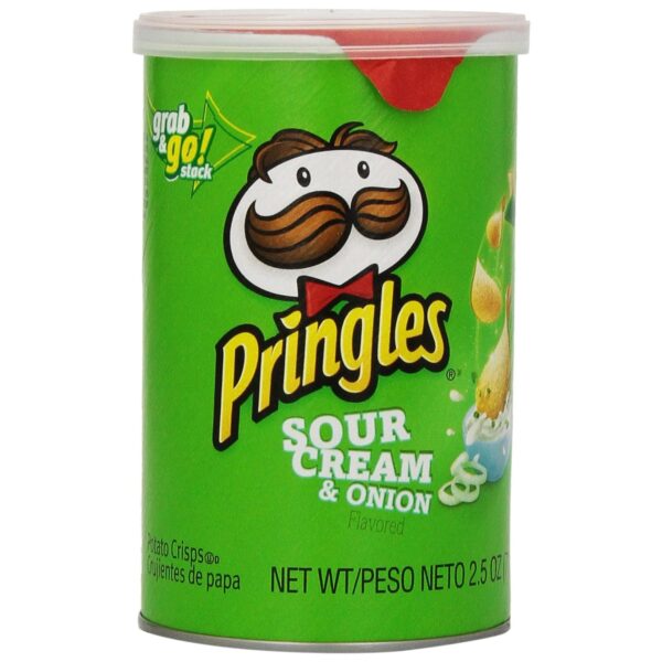 Pringles Sour Cream, Super Stack Potato Crisps, 2.5Oz 12CT