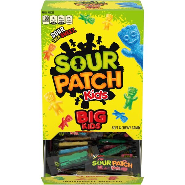 SOUR PATCH KIDS BIG KIDS Soft & Chewy Candy, 0.19 Oz Each, Box of 240 Count