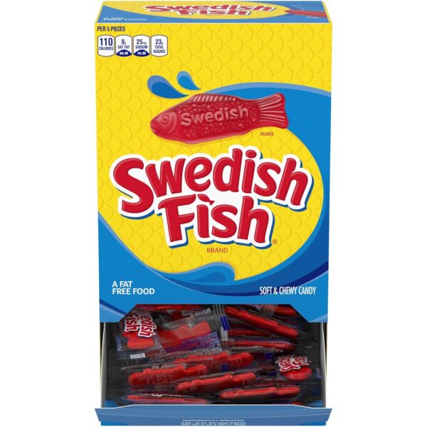 SWEDISH FISH Soft & Chewy Candy, 0.21 Oz each, Box of 240 Count