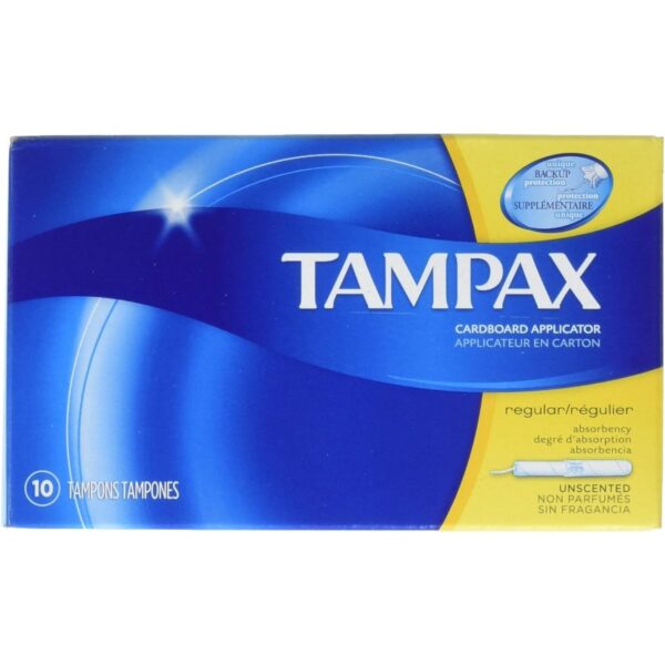 Tampax Tampons Regular, 10 Each, Pack of 12