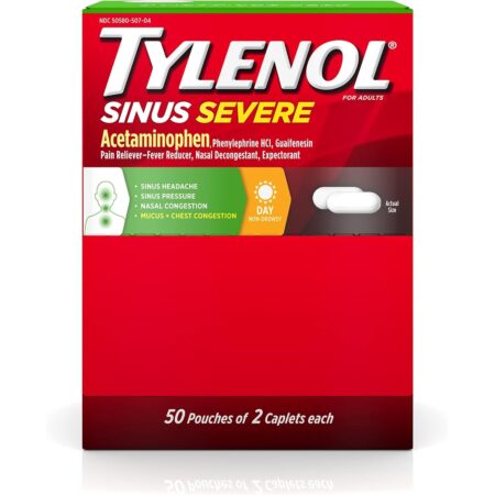 Tylenol Sinus & Nasal Congestion Relief, 50 Count