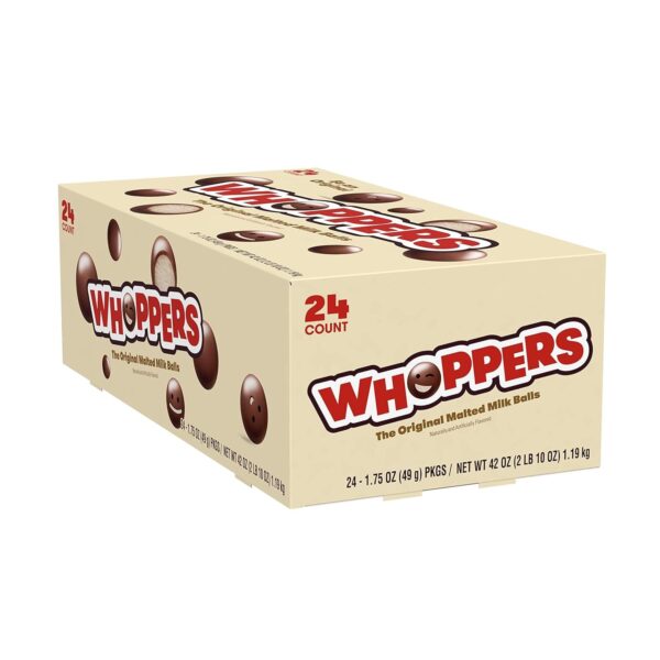 WHOPPERS Original Melted Milk Balls, 1.75 Oz each, Pack of 24