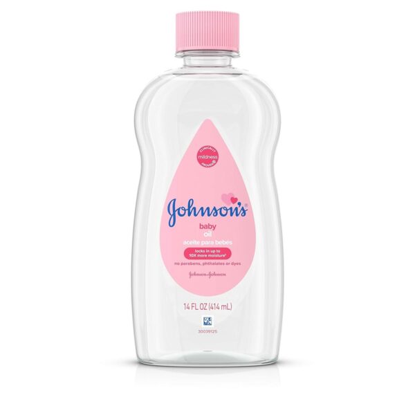 Johnson Baby Oil Pure Mineral Oil, 14 Fl Oz, 1 Count