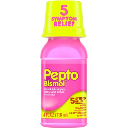 Pepto Bismol, 5 Symptom Digestive Relief, Original, 4 Fl Oz, 1 Count