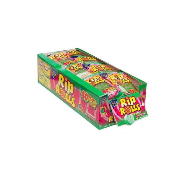 RIP ROLLS, Watermelon Flavor, 1.4 Oz each, 1 Pack of 24 Count