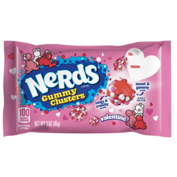 Nerds Valentine's Gummy Clusters 3 Oz each