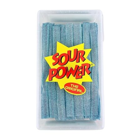 SOUR POWER Berry Blue Candy Belts, 150 Pieces, 42.3 Ounce