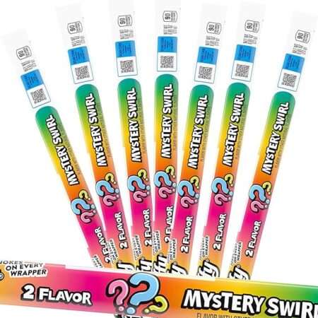 Laffy Mystery Swirl Taffy Rope Candy, 24 Pack, Taffy Candy, Individually Wrapped Candy, 0.81 Ounce Ropes