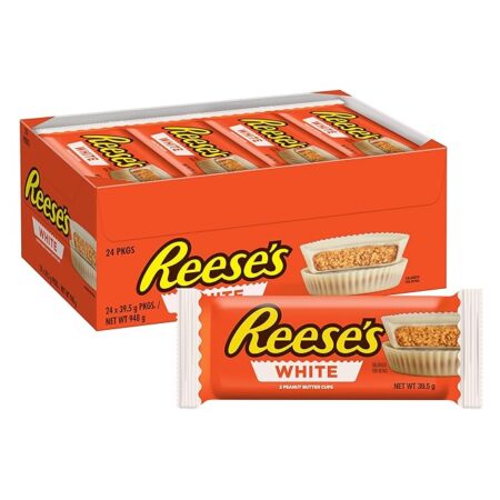 Reese's White Creme Peanut Butter Cups, 1.5 oz, 24 Count