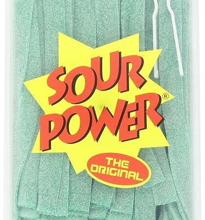 Sour Power Belts, Green Apple (150-Count Belts), 42.3-Ounce Tub