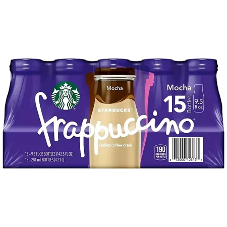 Starbucks Frappuccino Coffee Drink, Mocha (9.5 oz., 15 pk.)
