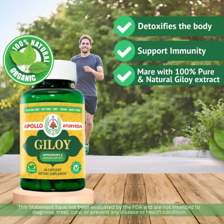 Apollo Ayurveda Organic GILOY - 60 CAPSULES