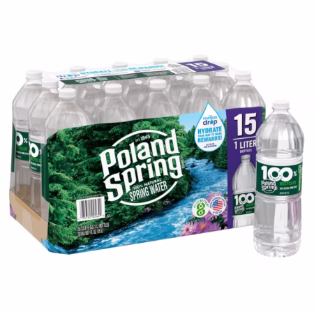 Poland Spring, 1 liter , 15ct