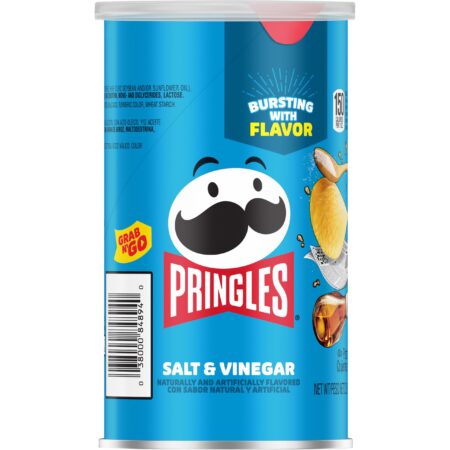 Pringles Salt & Vinegar flavor Bursting with flavor ,30oz, 12ct-M