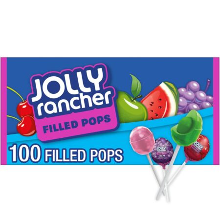 jolly rancher filled pops orignal flvr 100ct 1.58kg