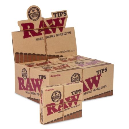 raw authentic pre rolled tips 20ct