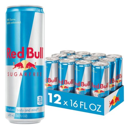 Red Bull energy drink sugar free, 473ml,12ct