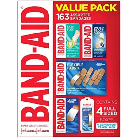 band-aid value pack 163 assorted bandages