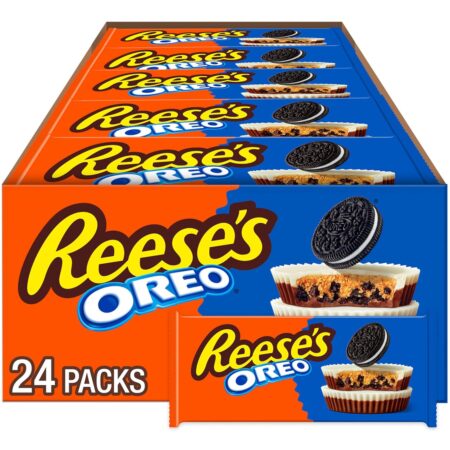 Reese's Oreo 2 Milk Chocolate  &  White creme Peanut butter cup 1.4oz 24ct 952g