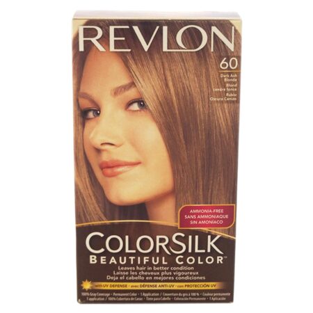 Revlon Colorsilk Hair Color 60 Dark Ash Blonde, Pack of 3