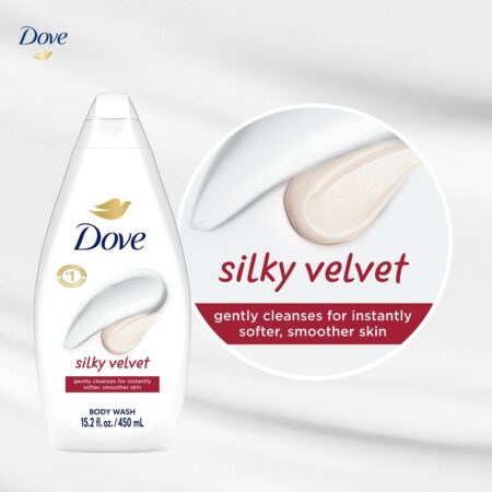 Dove Silky velvet body wash - 450ml each