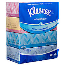 kleenex natural clean tissue 4bx pack