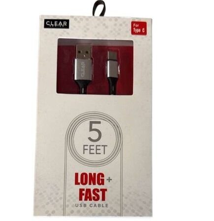 5ft Fast USB Cable – USB-A to USB-C | High-Speed Charging & Data Transfer