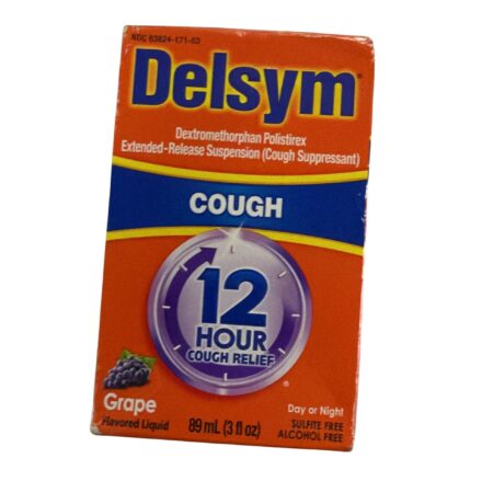 Delsym Cough grape 12hr relief grape flavor 3oz 89ml