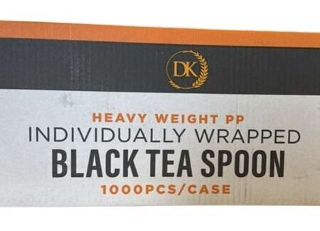 DK Heavy Weight PP Individually Wrapped Black Tea Spoon 1000 ct