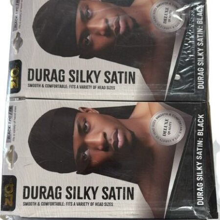 durag silky satin black 12ct