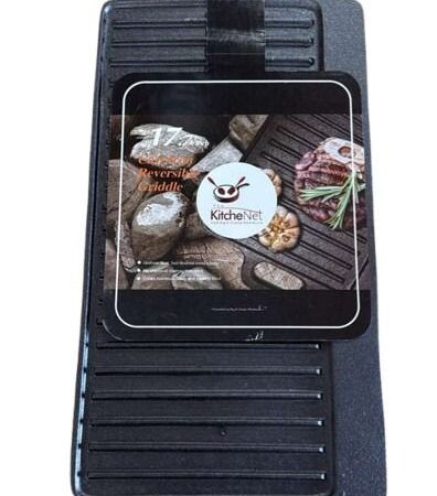 kitchenet 17.7 Inch Iron reversable griddle 2ct