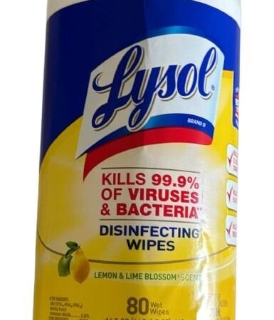 lysol 80wet wipes each