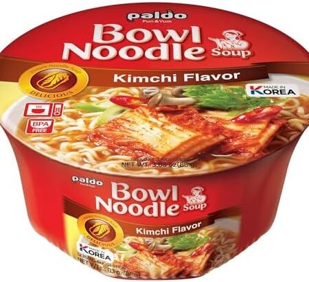 Paldo Bowl Noodel Soup Kimchi Flavor 12ct 1032g