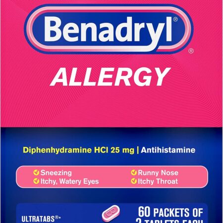 Benadryl Allergy ULTRATAB 60X2 DISPENSIT, 1 Count