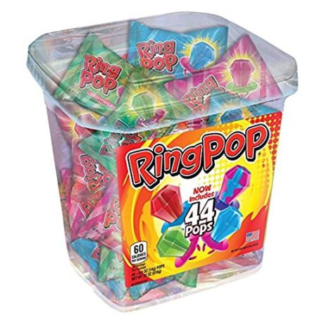 Ring pop jar 3 flavour 44ct Jar
