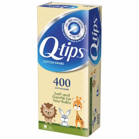 q-tips 400 cotton swabs soft and gentle for your baby