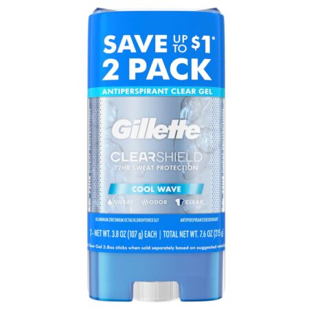Gillette Antiperspirant Gel cool wave 6ct