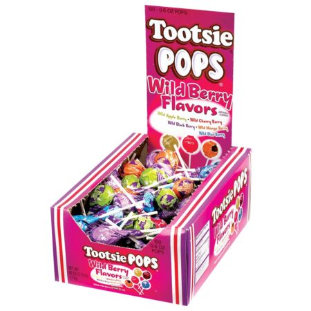 tootsie pops wild berry flavors 100ct