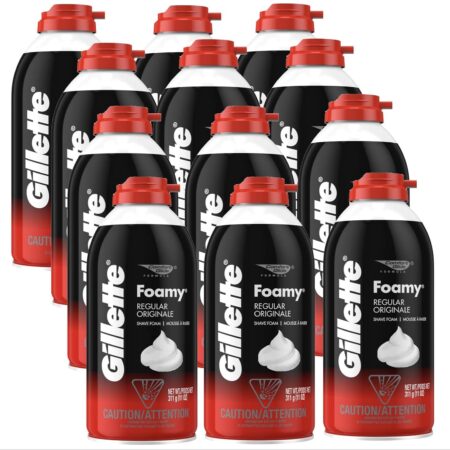 gillette foamy regular shave 11oz each