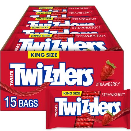 Twizzlers King Size Strawberry Flvr 15ct 5oz 2.1kg
