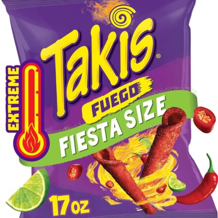 Takis Fuego HOT chilli pepper lime 2oz 42ct