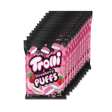 Trolli strawberry puffs 4.25oz 12CT