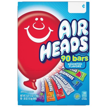 AIRHEADS 90 bars assorted flavors 3lb 1.5oz