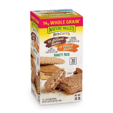 NATURE VALLEY biscuits with nut butter 30pk