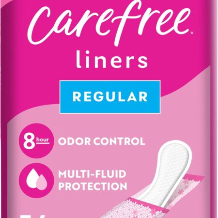 Carefree Panty Liners, Regular Liners, Wrapped, Unscented, 54ct